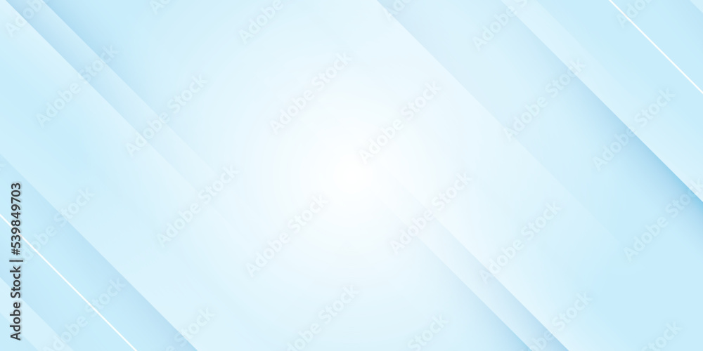Wall mural modern abstract background with diagonal lines soft white blue gradient pastel color