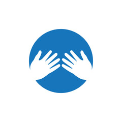 hand icon logo vector design template