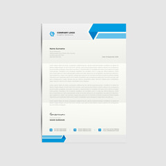 Professional modern letterhead template design