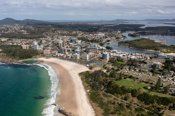Fototapeta premium The northern New South Wales coastal town of Forster.