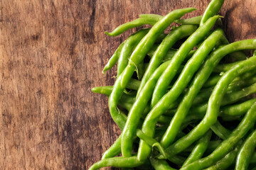 green beans, a healthy vegetable food, freshly harvested, farm produce
