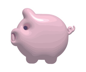 piggy bank 3d style