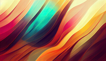 Fototapeta premium Rainbow Blend Background Layers Abstract. Gradient background design, colorful shapes.