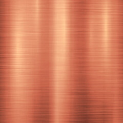 Bronze metal technology background with polished, brushed metal texture, chrome, silver, steel, aluminum, copper for design concepts, web, prints, posters, wallpapers, interfaces. Vector illustration.