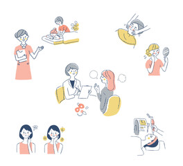 美容のさまざまなシーン　セット