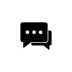 Fototapeta premium Chat icon vector illustration. speech bubble sign and symbol. comment icon. message