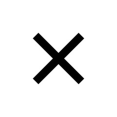 Fototapeta premium Close icon vector illustration. Delete sign and symbol. cross sign