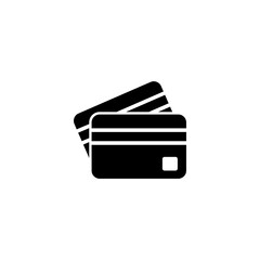 Credit card icon vector illustration. Credit card payment sign and symbol