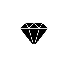 Diamond icon vector illustration. diamond gems sign and symbol