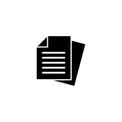 Document icon vector illustration. Paper sign and symbol. File Icon