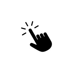 Hand click icon vector illustration. pointer sign and symbol. hand cursor icon