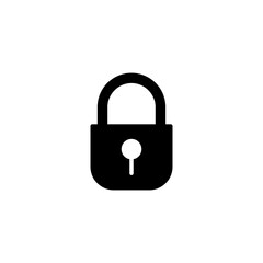 Lock icon vector illustration. Padlock sign and symbol. Encryption icon. Security symbol