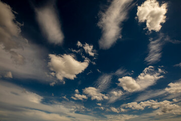 blue sky with clouds
