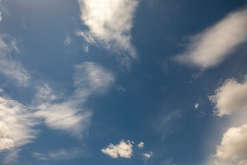blue sky with clouds