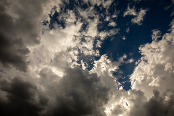 clouds and sun