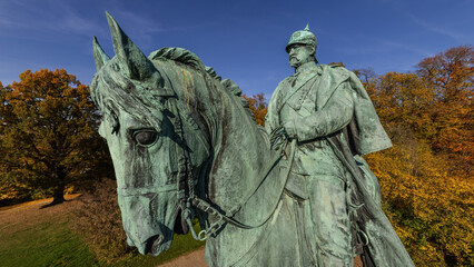 Fototapeta na wymiar Monument of Duke Ernest II in Coburg, Germany