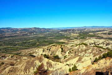 Fototapeta na wymiar natural reserve i calanchi of montalbano jonico basilicata italy