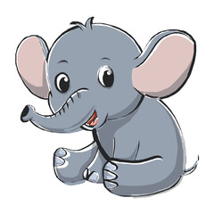elephant cartoon animal kids