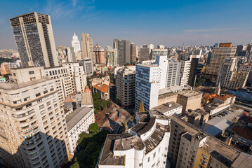 Fototapeta na wymiar High Rise Buildings of Sao Paulo City Downtown