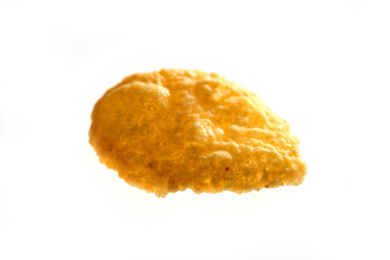 Macro texture of toasted corn flakes 