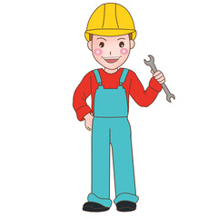 engineer man with tool