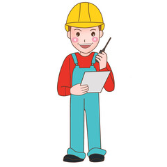 engineer man with tool