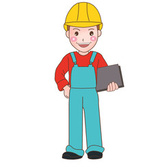 engineer man with tool