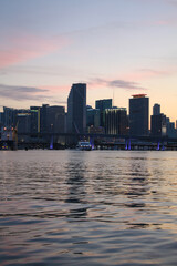 Obraz premium Downtown Miami Sunset