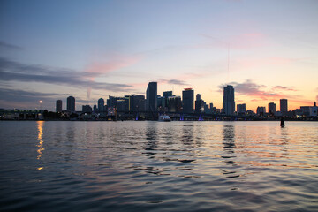 Downtown Miami Sunset