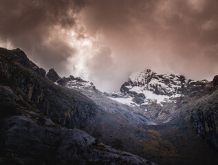 Magic mountain in the Andean Peru