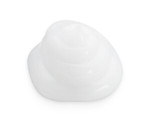 Sample of body cream isolated on white