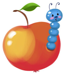 red apple cartoon