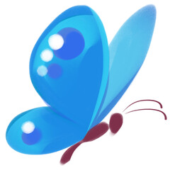 butterfly on white background