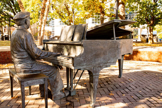 Owen Bradley Statue at Music Row in Nashville Tennessee October 2022
