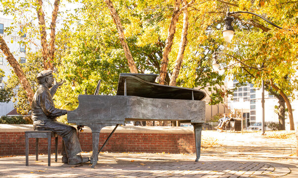Owen Bradley Statue at Music Row in Nashville Tennessee October 2022