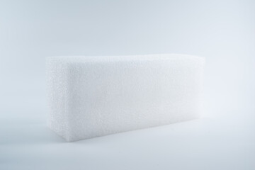 Shockproof material Polyethelene foam isolated on white background