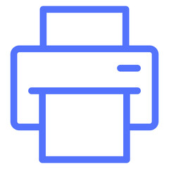 office photo copy print printer printing line icon