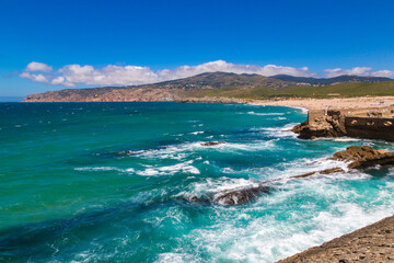Obraz premium Atlantic ocean coast in Portugal