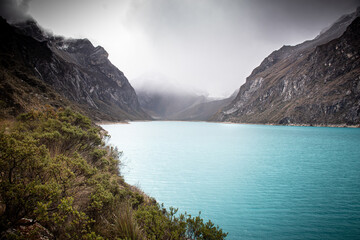 lake and mountains