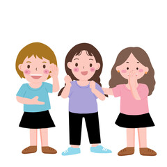 young kid student, boy and girl back to school