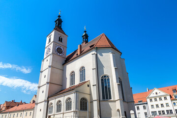Fototapeta na wymiar New parish church in Regensburg