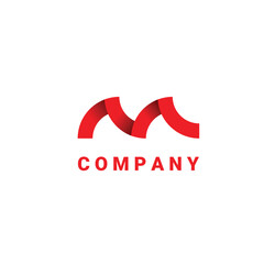 logo letter m monogram vector template design