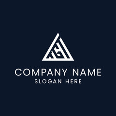 TG, TGT, T, G abstract letters logo monogram, clever monogram triangle TGT