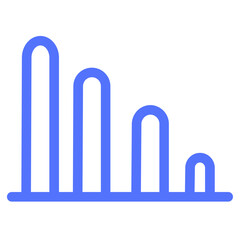 analysis chart histogram statistics line icon