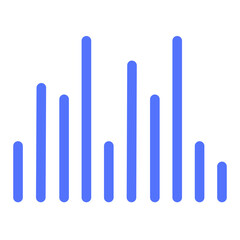 analysis data histogram statistics line icon
