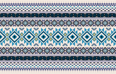 Colorful geometric ethnic pattern. Oriental, western, aztec, tribal traditional. seamless pattern. fabric, tile, background, carpet, wallpaper, clothing, sarong,wrapping, Batik, fabric,Vector pattern.