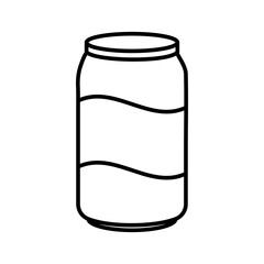 Soda outline vector icon. Linear style sign for food mobile concept and web design. Logo soda illustration. Single high quality symbol.
