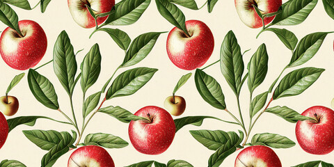 Fruit Pattern Seamless Pattern Apple