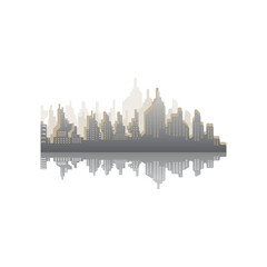 City skyline silhouette. vector illustration design
