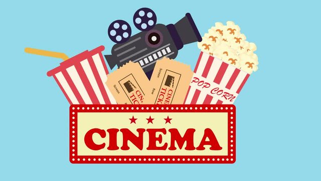 Cinema essentials, popcorn, tickets and drinks